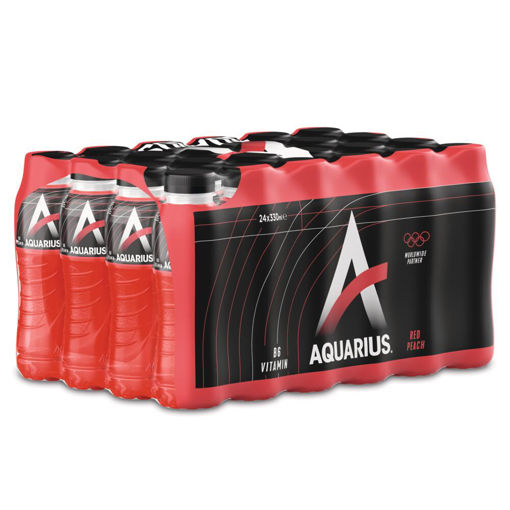 Afbeeldingen van AQUARIUS RED PEACH PET 24X33CL