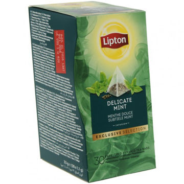 LIPTON EXCLUSIVE SELECTION MUNT PYRAMID DOOS 30 ST Afbeeldingen van LIPTON EXCLUSIVE SELECTION MUNT PYRAMID DOOS 30 ST