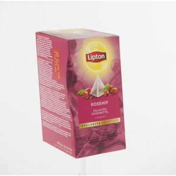 LIPTON EXCLUSIVE SELECTION ROZEBOTTEL PYRAMID DOOS 25 ST Afbeeldingen van LIPTON EXCLUSIVE SELECTION ROZEBOTTEL PYRAMID DOOS 25 ST