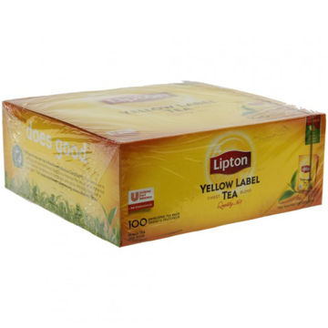 LIPTON EVEREY DAY THE YELLOW LABEL PROF. DOOS 100 ST Afbeeldingen van LIPTON EVEREY DAY THE YELLOW LABEL PROF. DOOS 100 ST