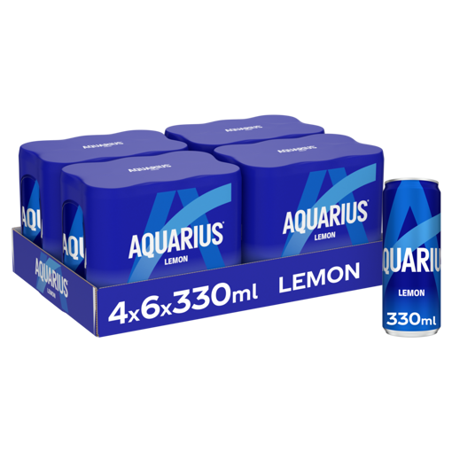 Afbeeldingen van AQUARIUS LEMON BLIK SLEEK 4X6X33CL