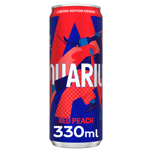 Afbeeldingen van AQUARIUS RED PEACH CAN 6X33CL